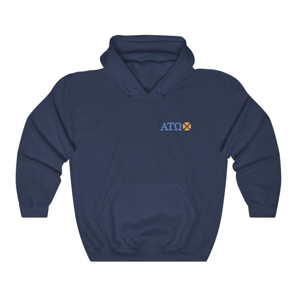 Alpha Tau Omega Graphic Hoodie | ATO Letter Logo LC