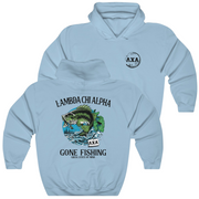 Light Blue Lambda Chi Alpha Graphic Hoodie | Gone Fishing | Lambda Chi Alpha Fraternity Apparel 