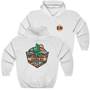 White Sigma Nu Graphic Hoodie | Desert Mountains | Sigma Nu Clothing, Apparel and Merchandise