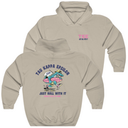 Sand Tau Kappa Epsilon Graphic Hoodie | Alligator Skater | TKE Clothing and Merchandise