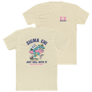 Sand Sigma Chi Graphic T-Shirt | Alligator Skater | Sigma Chi Fraternity Apparel