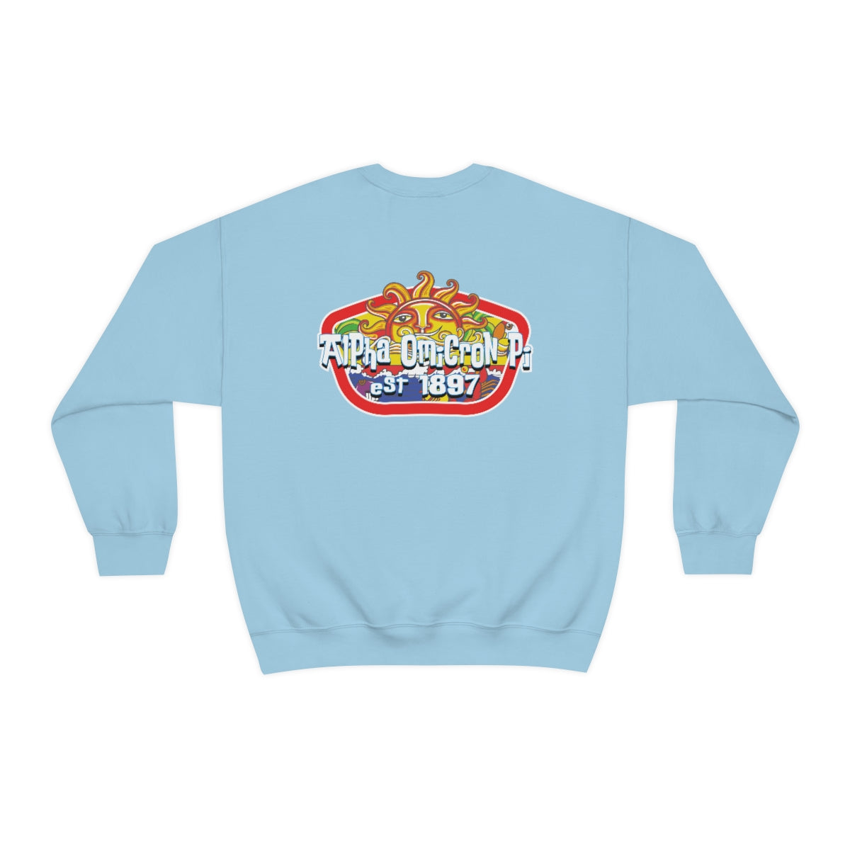 Alpha Omicron Pi Graphic Crewneck Sweatshirt | Summer Sol