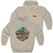 Sand Tau Kappa Epsilon Graphic Hoodie | Desert Mountains | TKE Clothing and Merchandise