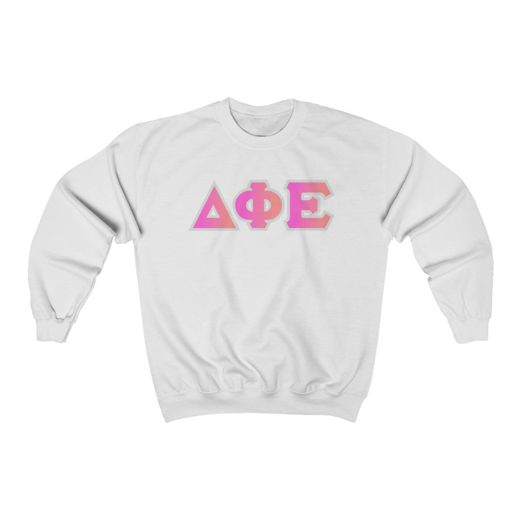 DPhiE Printed Letters | Bubble Gum Crewneck