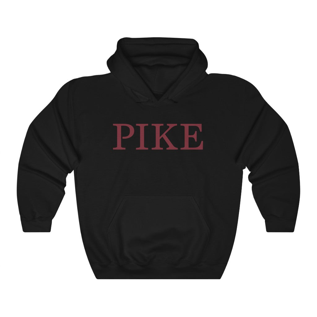 Pi Kappa Alpha Graphic Hoodie | Garnet PIKE logo
