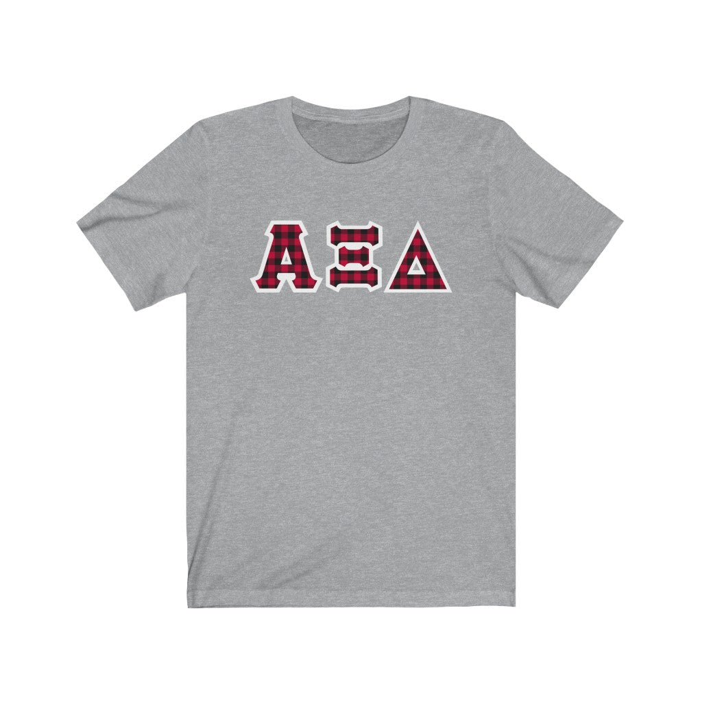 AXiD Printed Letters | Buffalo Plaid T-Shirt