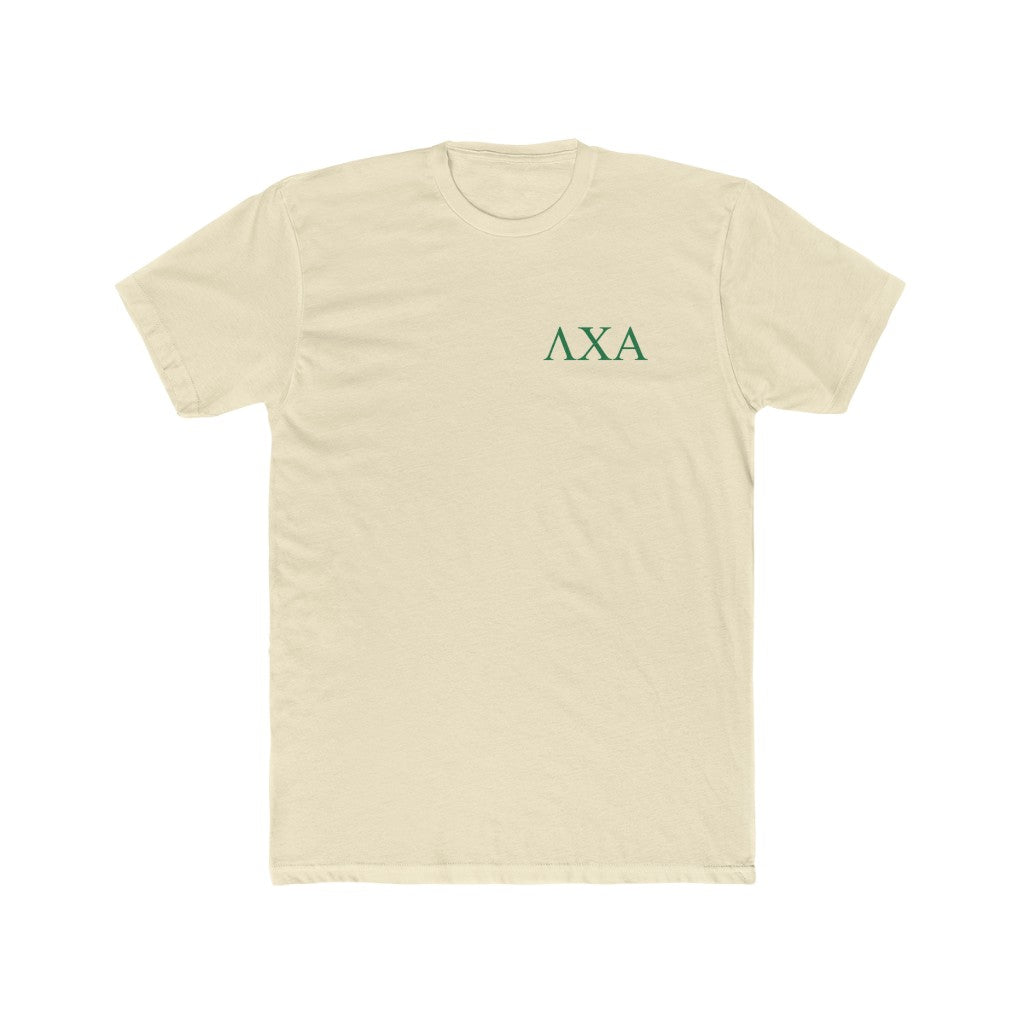 Lambda Chi Alpha Graphic T-Shirt | Green Letters LC