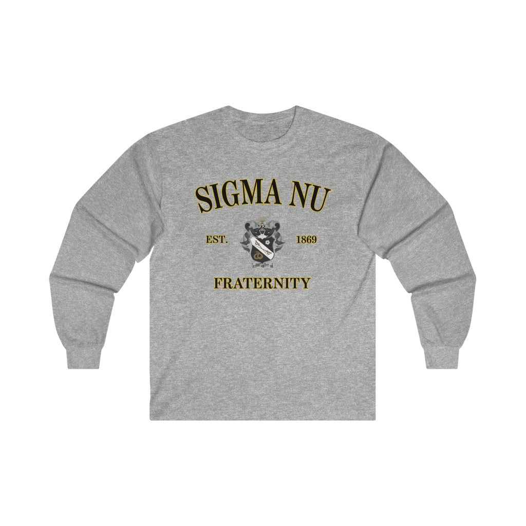 Sigma Nu Graphic Long Sleeve T-Shirt | Campus Original