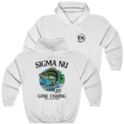 White Sigma Nu Graphic Hoodie | Gone Fishing | Sigma Nu Clothing, Apparel and Merchandise