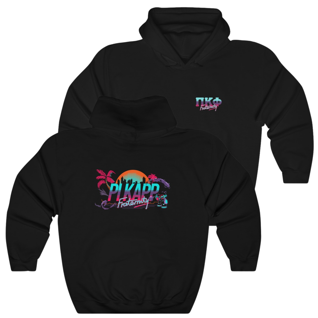 Black Pi Kappa Phi Graphic Hoodie | Jump Street | Pi Kappa Phi Apparel and Merchandise 
