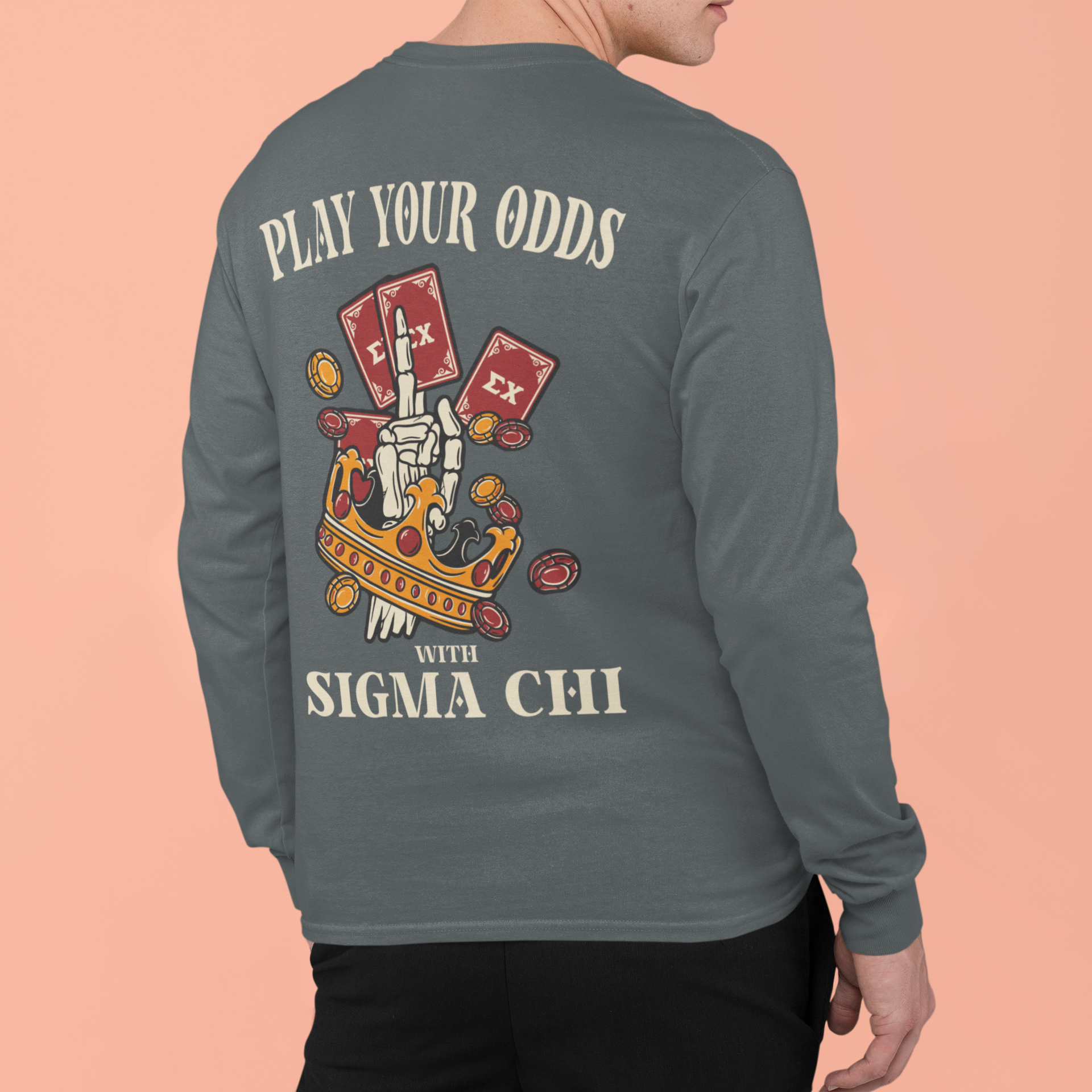 Sigma Chi Graphic Long Sleeve | Play Your Odds Sigma Chi Graphic Long Sleeve | Play Your Odds