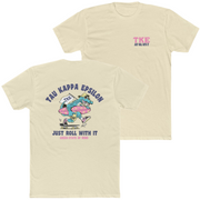 Natural Tau Kappa Epsilon Graphic T-Shirt | Alligator Skater | TKE Clothing and Merchandise