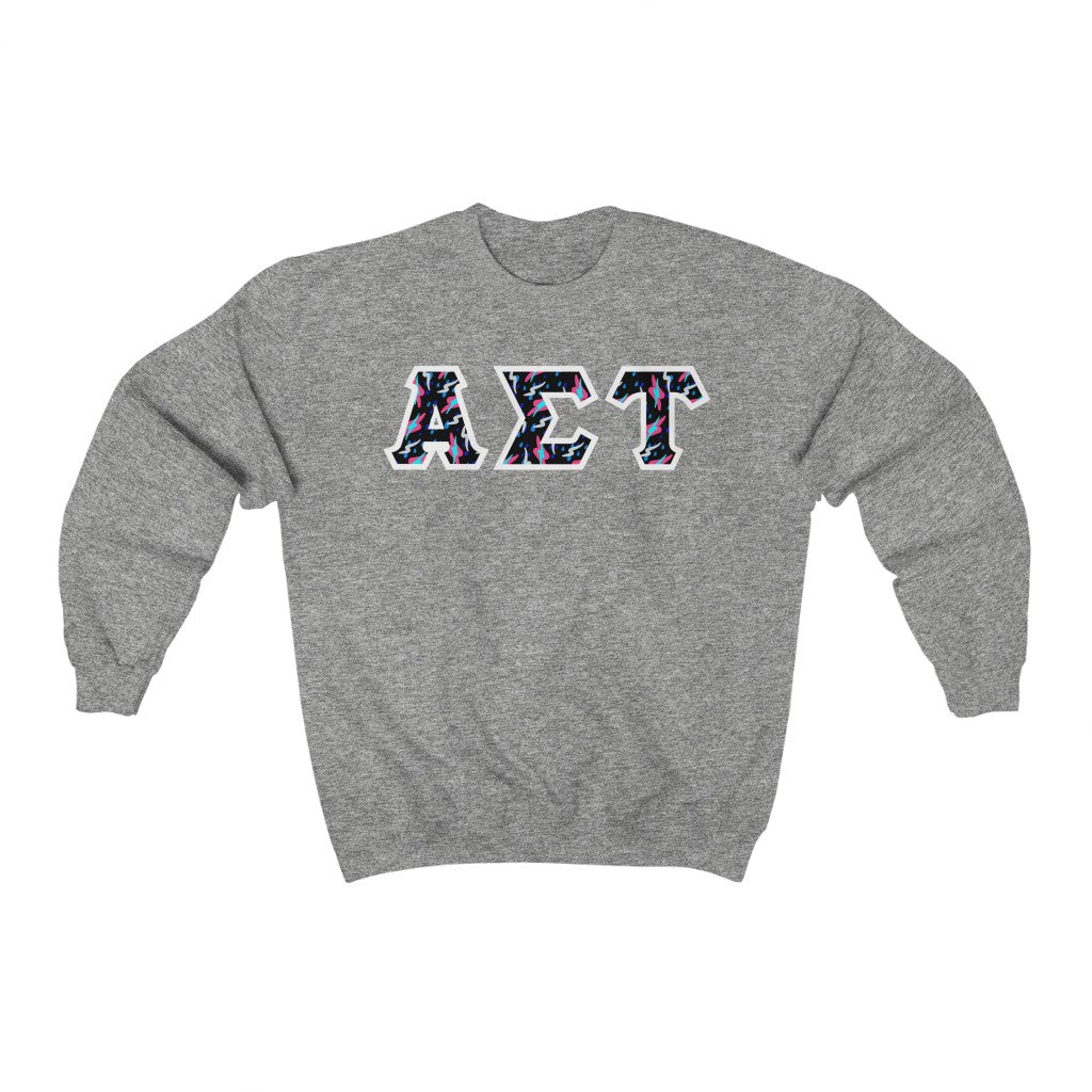 AST Printed Letters | Bayside Black Crewnecks