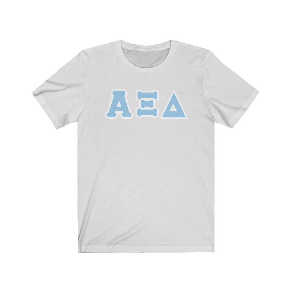 AXiD Print Letters | Griffin Blue & White Border T-Shirt