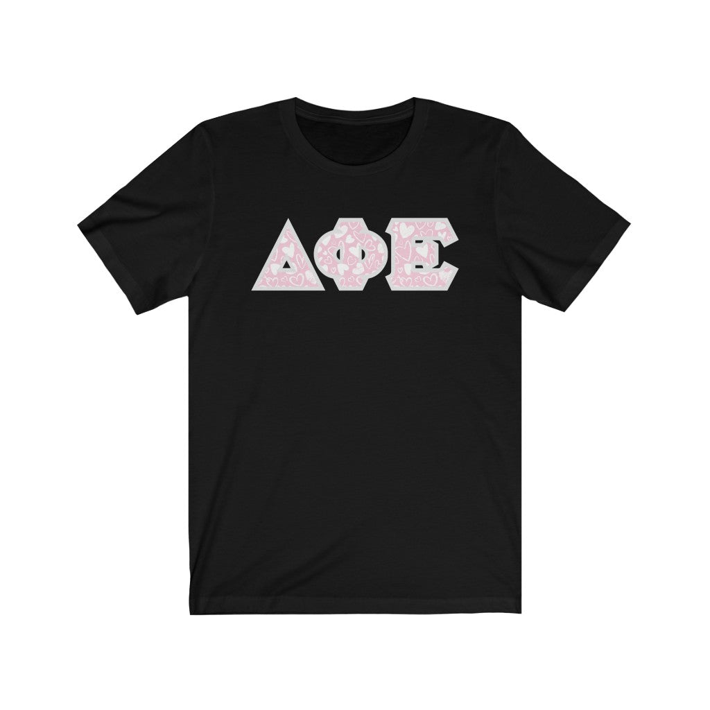 DPhiE Printed Letters | Chalky Hearts T-Shirt
