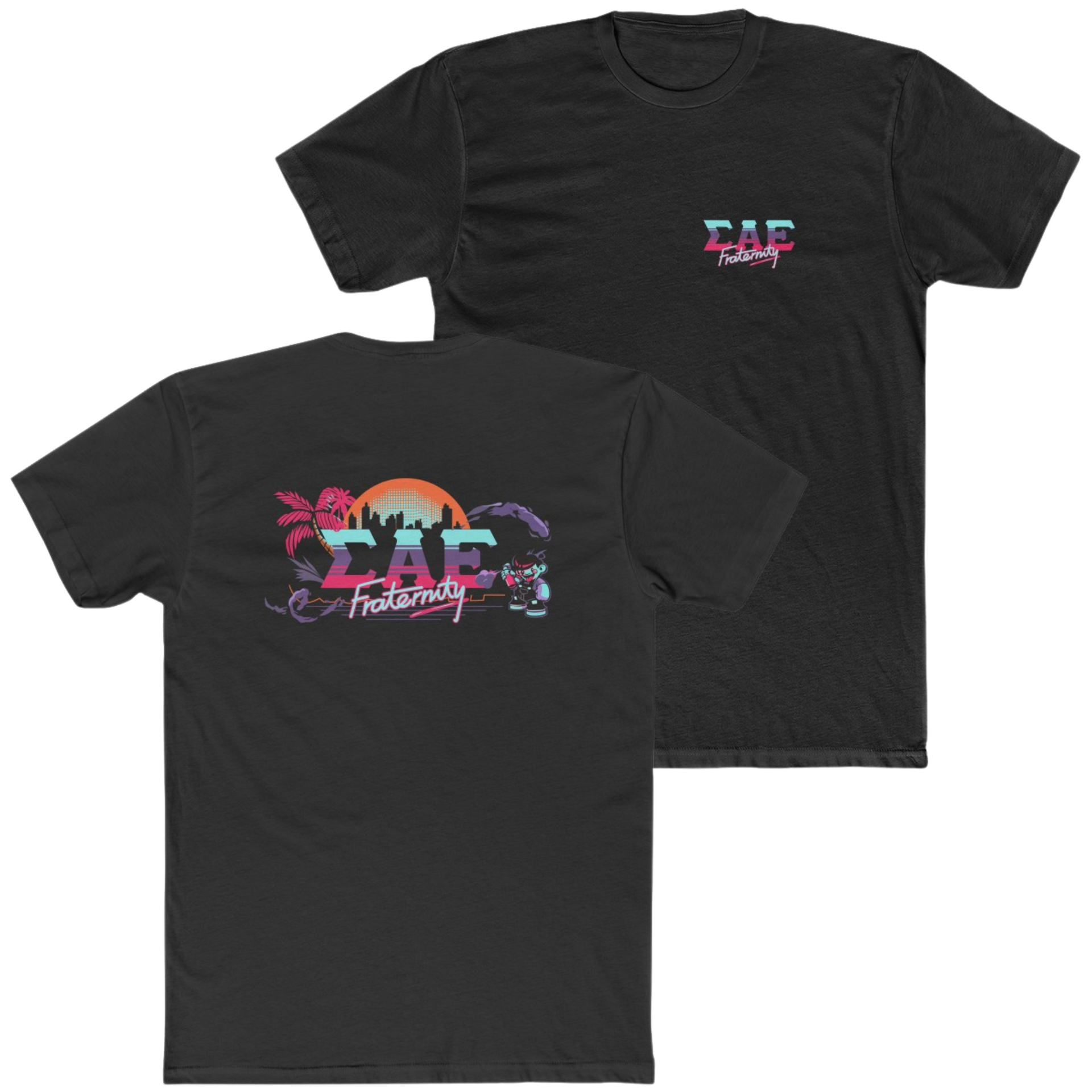 Black Sigma Alpha Epsilon Graphic T-Shirt | Jump Street | Sigma Alpha Epsilon Clothing and Merchandise