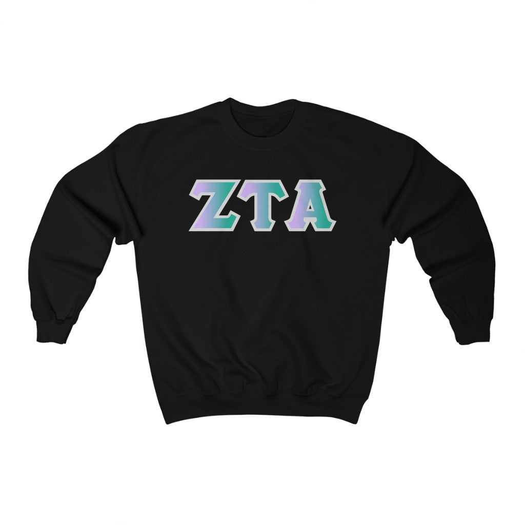 Zeta Tau Alpha Printed Letters | Antarctica Crewneck