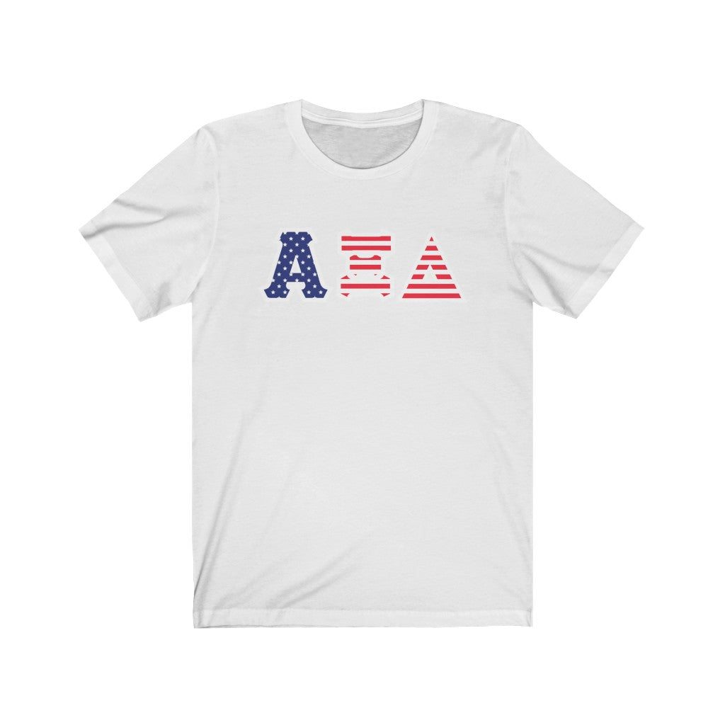 AXiD Printed Letters | American Flag Pattern T-Shirt