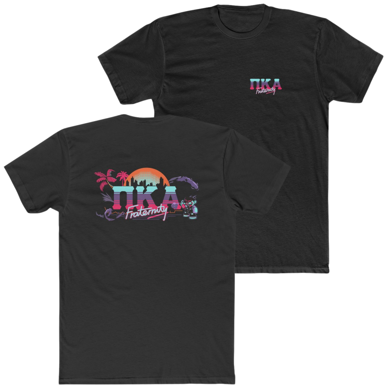 Black Pi Kappa Alpha Graphic T-Shirt | Jump Street | Pi kappa alpha fraternity shirt 