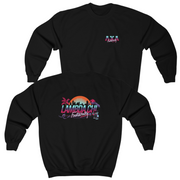 Black Lambda Chi Alpha Graphic Crewneck Sweatshirt | Jump Street | Lambda Chi Alpha Fraternity Apparel 