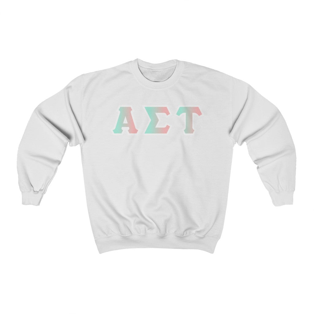 Alpha Sigma Tau Printed Letters | Dreams Crewnecks