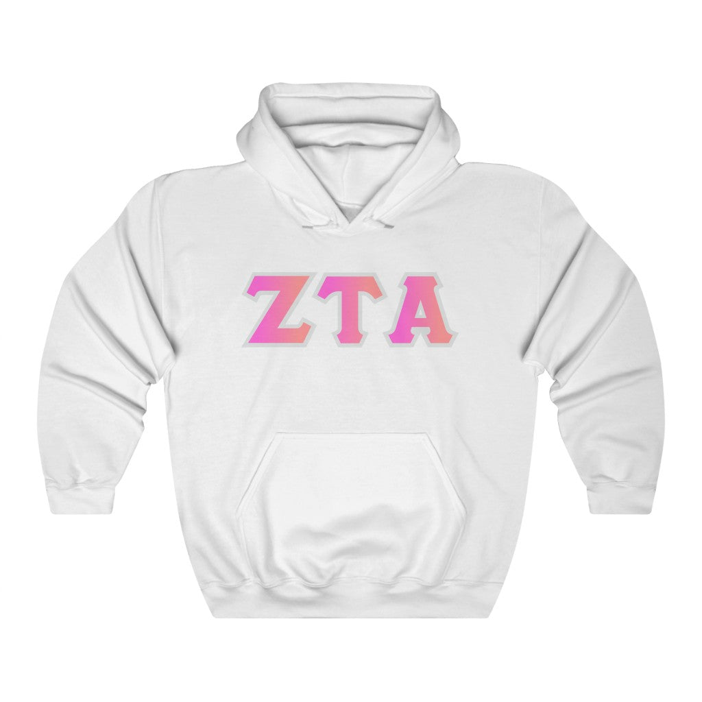 ZTA Printed Letters | Bubble Gum Hoodie