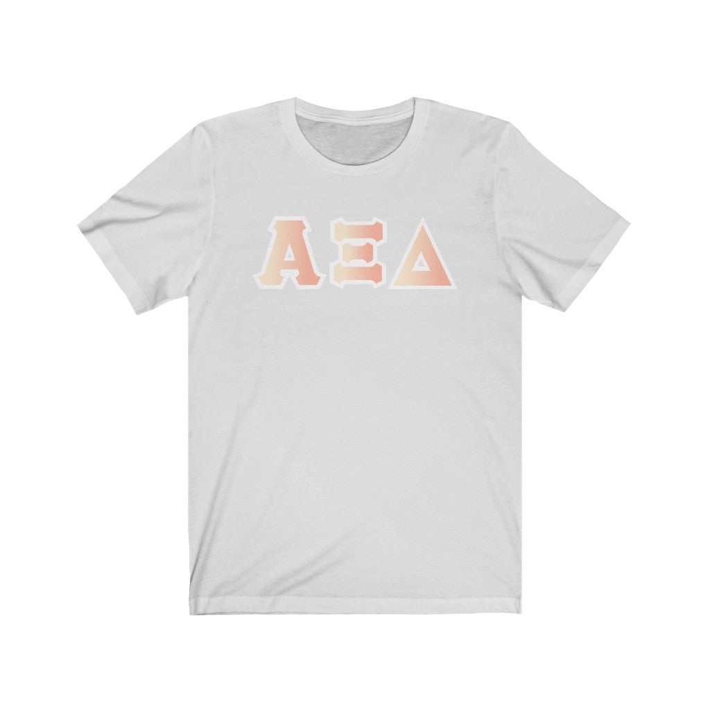 AXiD Printed Letters | Peach Sunrise T-Shirt
