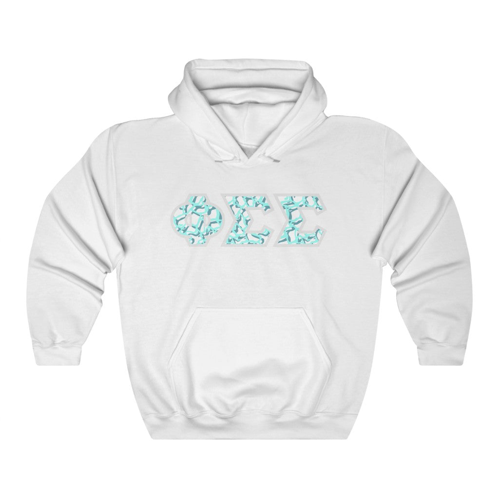 Phi Sigma Sigma Printed Letters | Under the Sea Hoodie