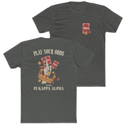 Grey Pi Kappa Alpha Graphic T-Shirt | Play Your Odds | Pi kappa alpha fraternity shirt 