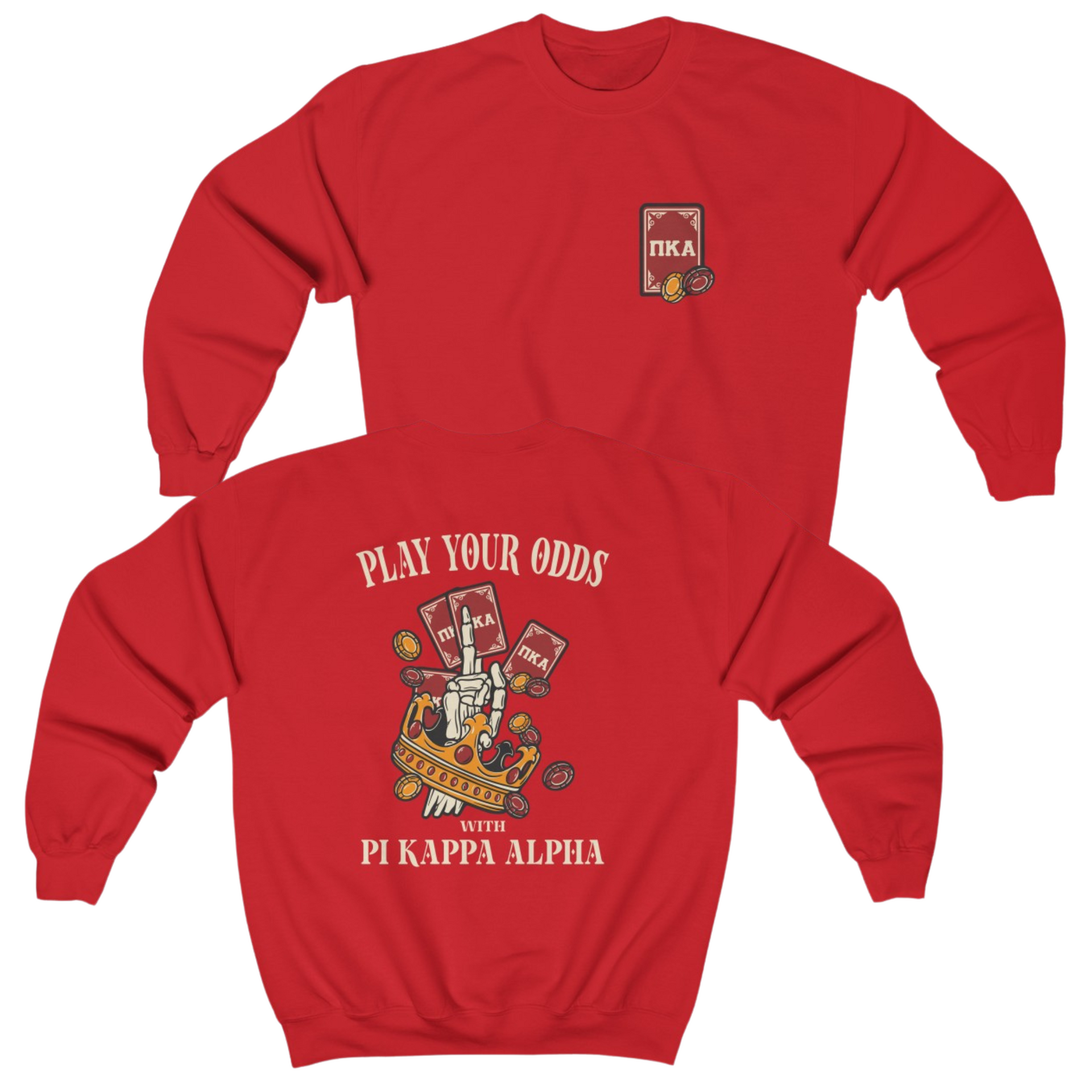 Pi Kappa Alpha Graphic Crewneck Sweatshirt | Play Your Odds