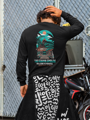 Tau Kappa Epsilon Graphic Long Sleeve T-Shirt | Welcome to Paradise | Tau Kappa Epsilon Fraternity model 