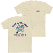 Natural Sigma Alpha Epsilon Graphic T-Shirt | Alligator Skater | Sigma Alpha Epsilon Clothing and Merchandise
