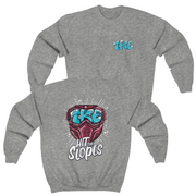 Grey Tau Kappa Epsilon Graphic Crewneck Sweatshirt | Hit the Slopes | TKE Clothing and Merchandise 