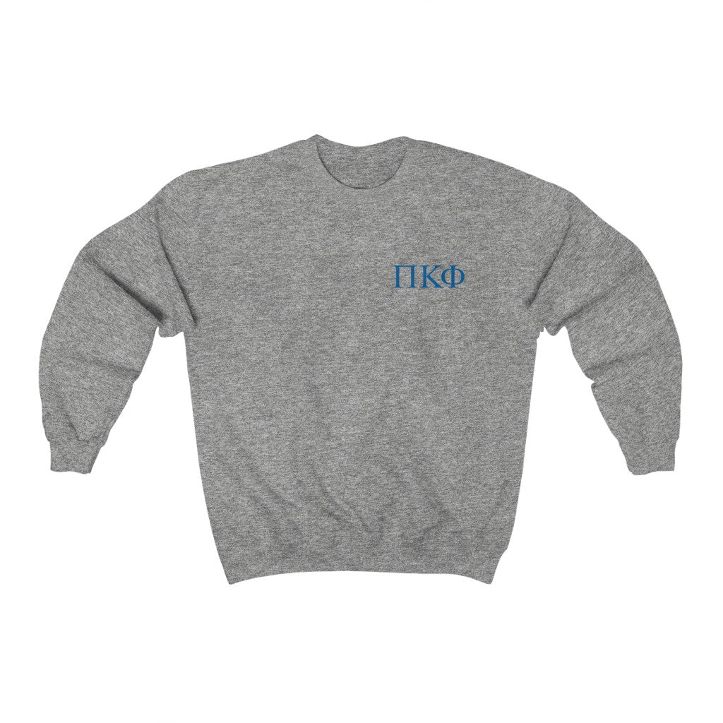 Pi Kappa Phi Graphic Crewneck Sweatshirt | Blue Greek Letter LC