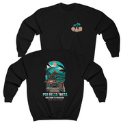 Black Phi Delta Theta Graphic Crewneck Sweatshirt | Welcome to Paradise | phi delta theta fraternity greek apparel 