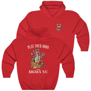 Red Sigma Nu Graphic Hoodie | Play Your Odds | Sigma Nu Clothing, Apparel and Merchandise