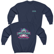 Navy Lambda Chi Alpha Graphic Crewneck Sweatshirt | The Deep End | Lambda Chi Alpha Fraternity Shirt