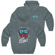 Grey Tau Kappa Epsilon Graphic Hoodie | Hit the Slopes | TKE Clothing and Merchandise 
