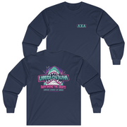 Navy Lambda Chi Alpha Graphic Long Sleeve | The Deep End | Lambda Chi Alpha Fraternity Shirt