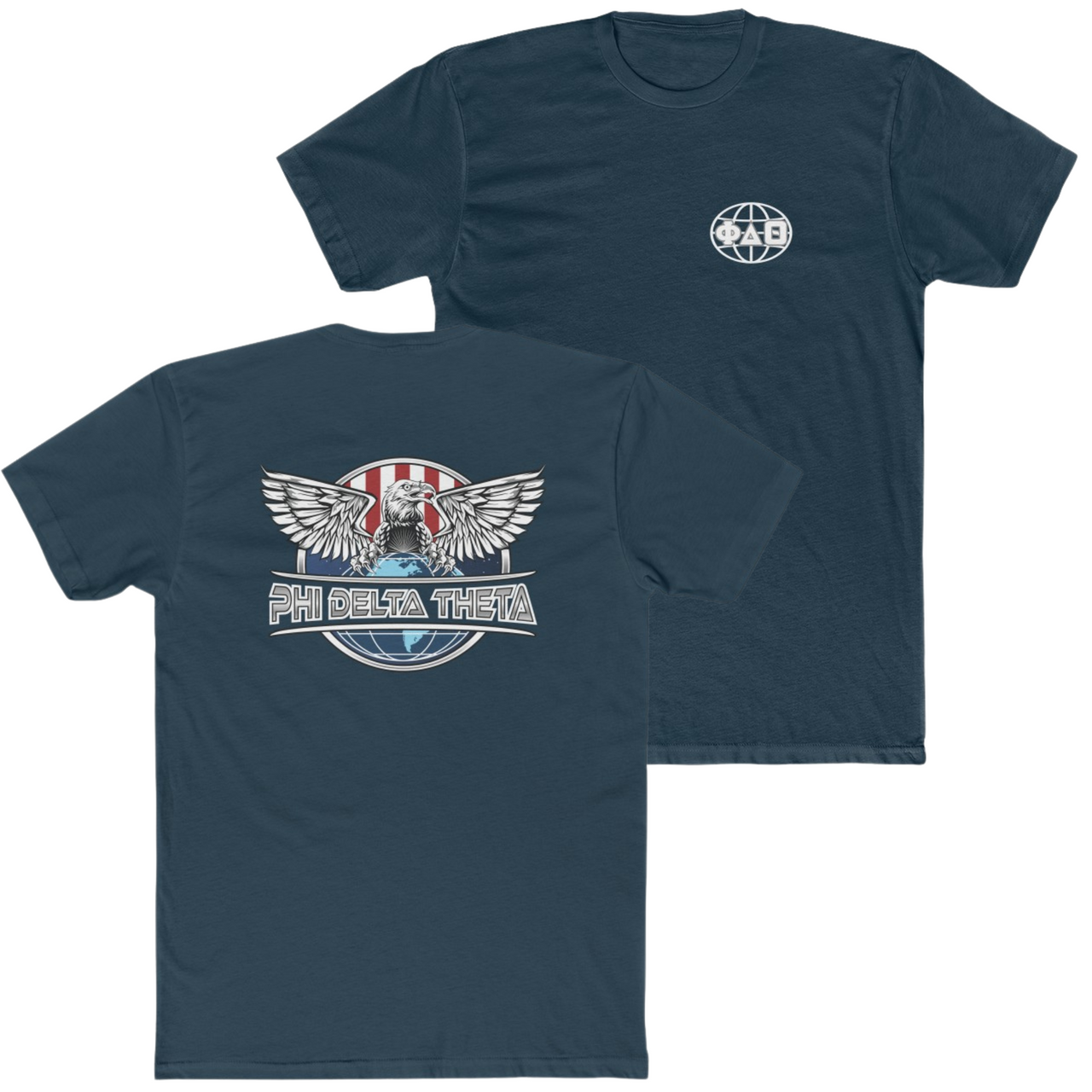 navy Phi Delta Theta Graphic T-Shirt | The Fraternal Order | phi delta theta fraternity greek apparel 