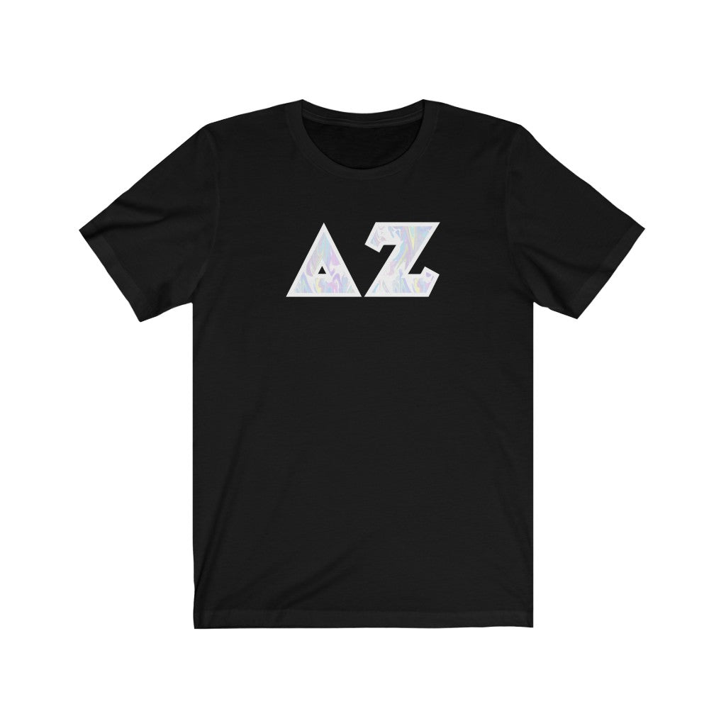 Delta Zeta Printed Letters | Pastel Tie-Dye T-Shirt