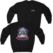 Black Alpha Tau Omega Graphic Crewneck Sweatshirt | The Deep End | Alpha Tau Omega Apparel 