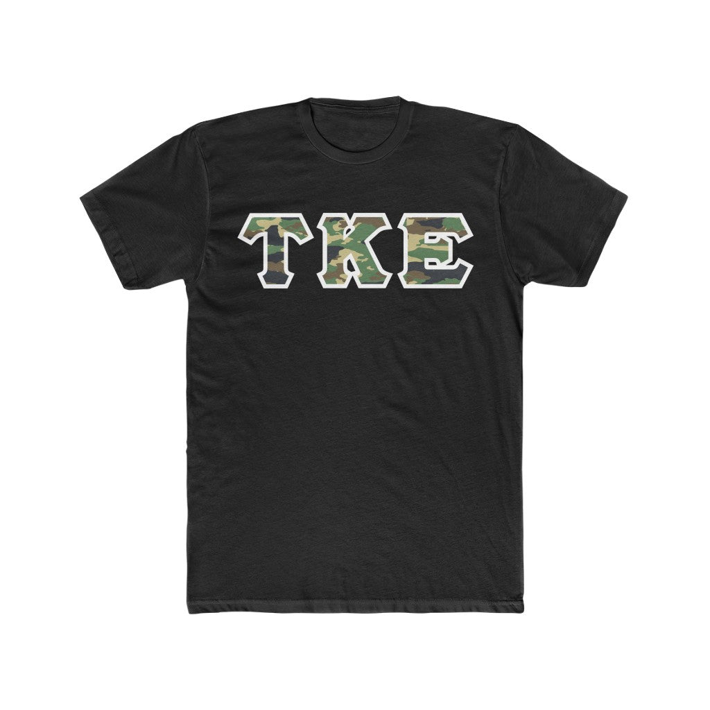 Tau Kappa Epsilon Printed Letter T-Shirt | Camouflage