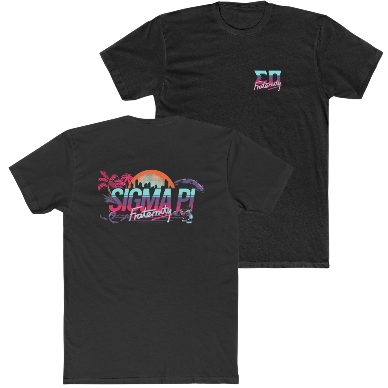 Black Sigma Pi Graphic T-Shirt | Jump Street | Sigma Pi Apparel and Merchandise