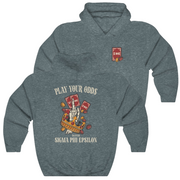 Grey Sigma Phi Epsilon Graphic Hoodie | Play Your Odds | SigEp Clothing - Campus Apparel