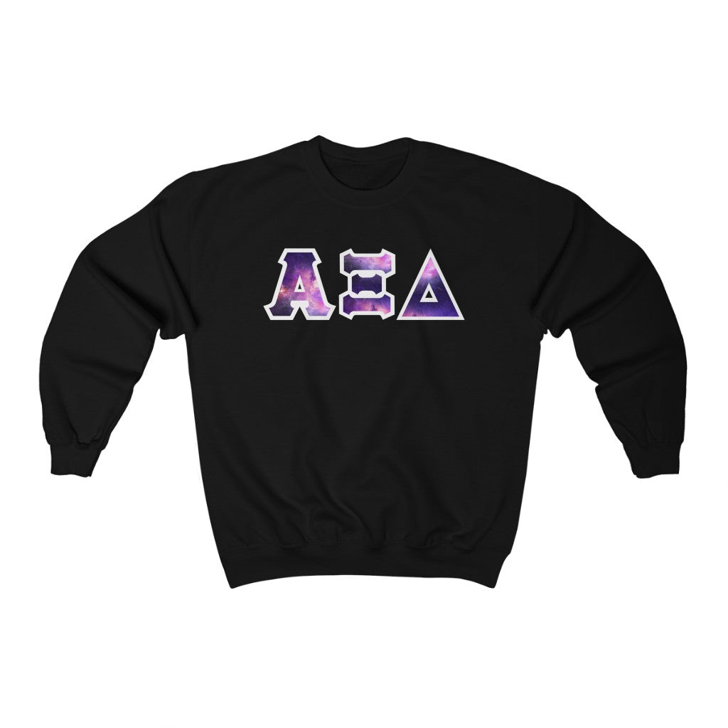AXiD Printed Letters | Galaxy Crewneck
