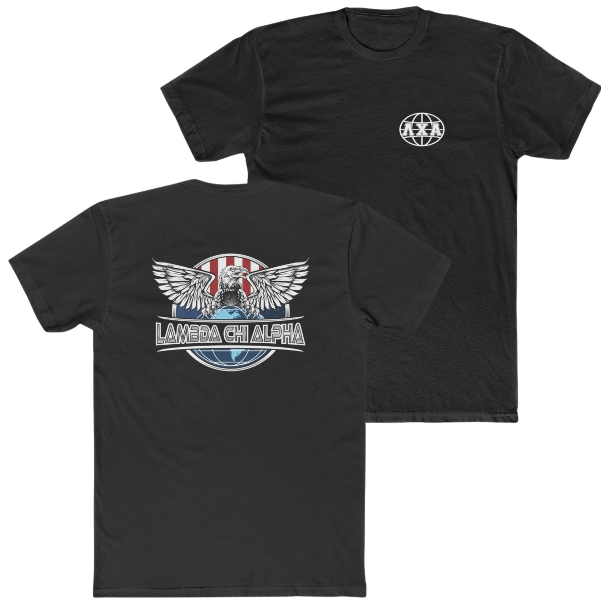 Black Lambda Chi Alpha Graphic T-Shirt | The Fraternal Order | Lambda Chi Alpha Fraternity Shirt 