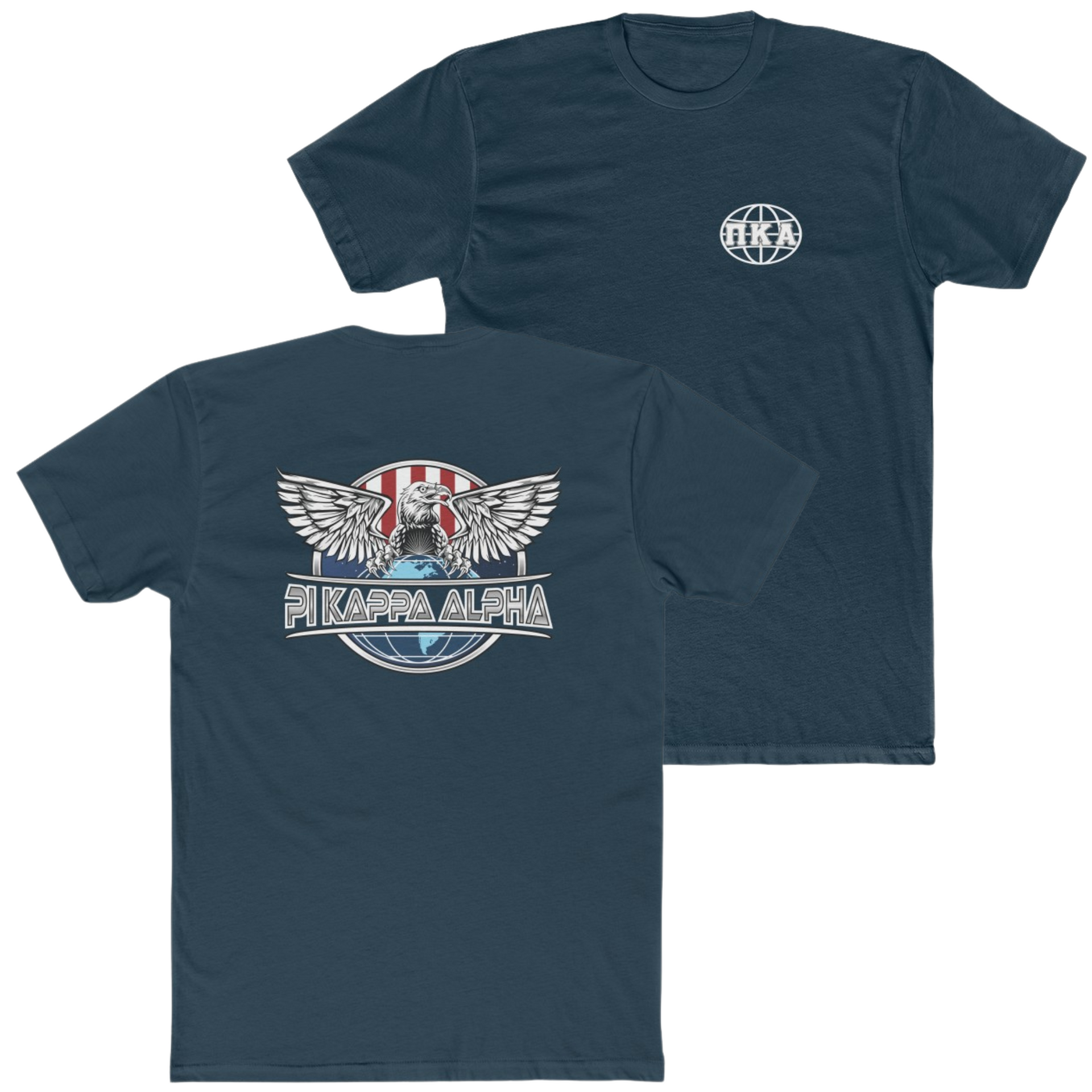 Navy Pi Kappa Alpha Graphic T-Shirt | The Fraternal Order | Pi kappa alpha fraternity shirt 