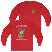 Red Sigma Phi Epsilon Graphic Long Sleeve | Play Your Odds | SigEp Clothing - Campus Apparel