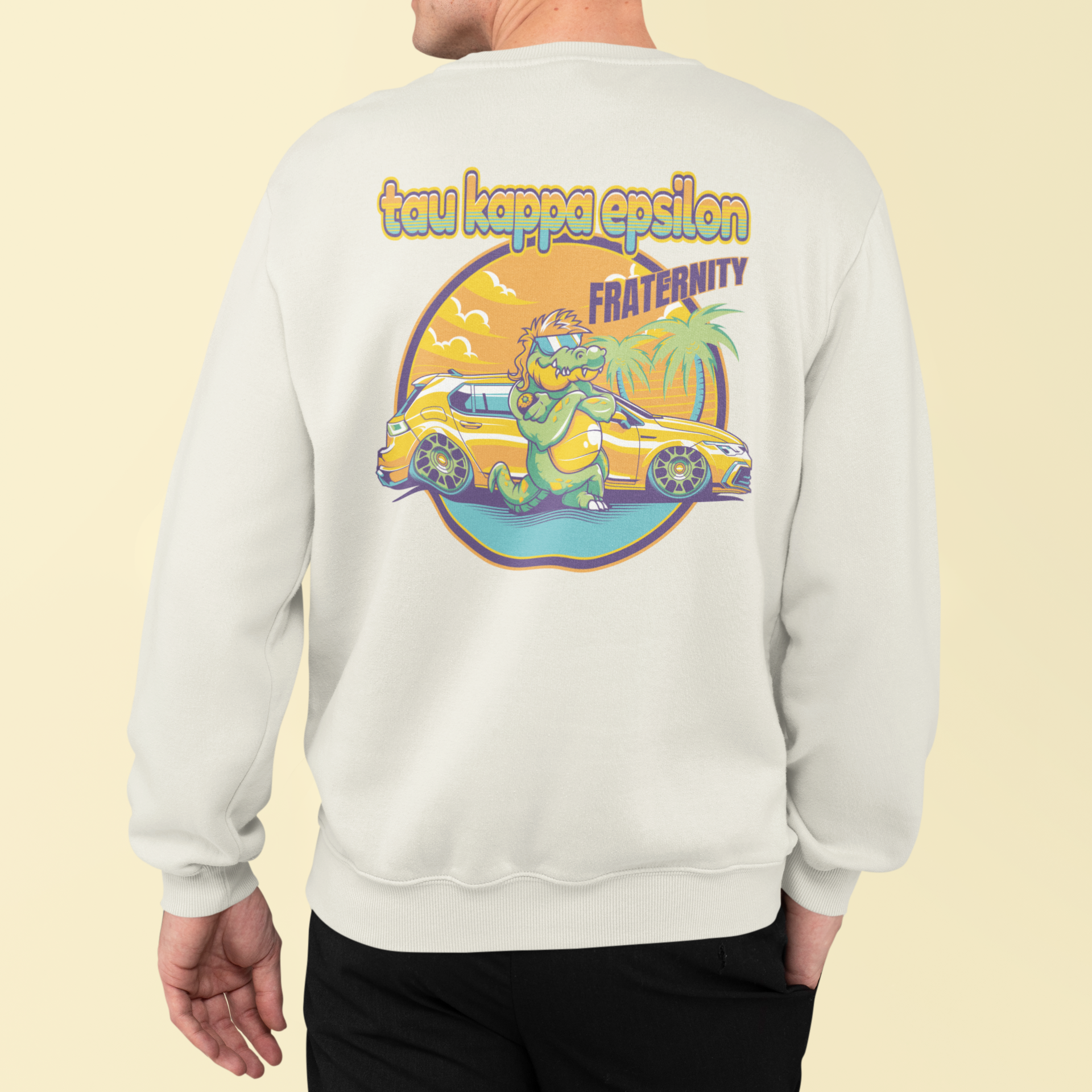 Tau Kappa Epsilon Graphic Crewneck Sweatshirt | Cool Croc | TKE Clothing and Merchandise